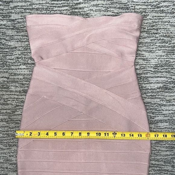 NWT House of CB Leyla Bandage Dress Nude/Pink Large. - Picture 9 of 14